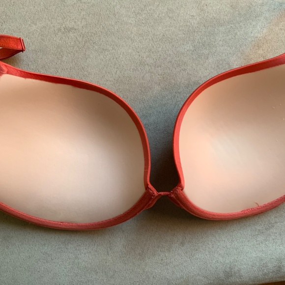 Victoria's Secret Women Red Very Sexy Super Push Up Bra Size 34DD RARE! - Picture 8 of 13